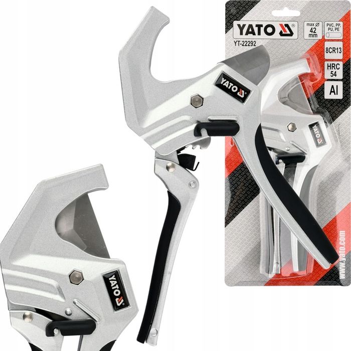 Yato Obcinak Nożyce Aluminiowe Do Rur Pcv Pp, Pe, Pu, Peszli 42mm Yt-2
