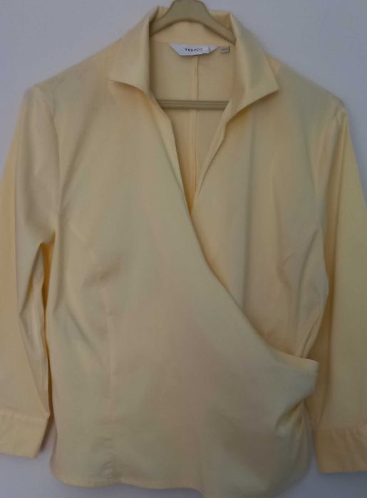 Blusa de manga curta de senhora