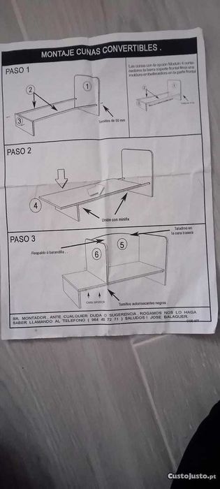 Conjunto de Móveis de Quarto de Bebé Berço/Cama + Cômoda com Gavetas