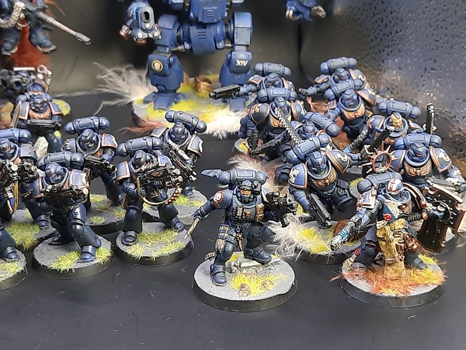 Warhammer 40000 k Ultramarines Pomalowana Armia  Space Marines