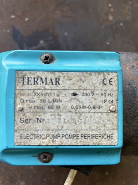 Eletrobomba periferica Termar XKm70-1 (0,8 HP)