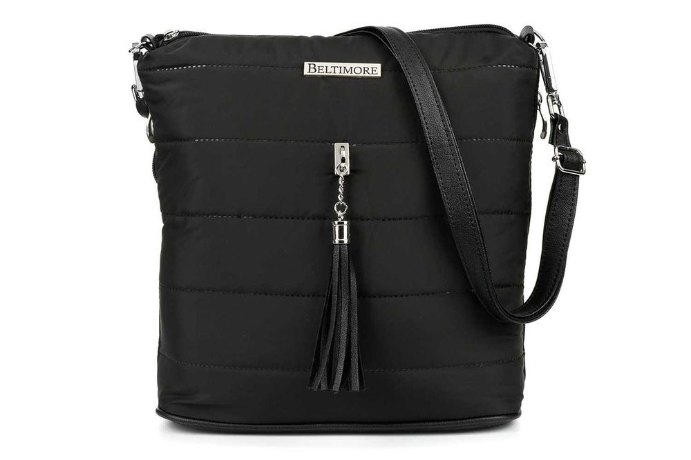 Czarna Damska Torebka pikowana oryginalna  W91 -przesyłka w cenie .