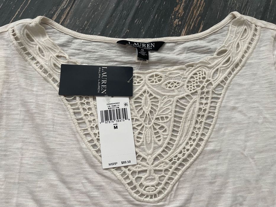 Ralph lauren. трикотажный топ футболка хлопок р M
