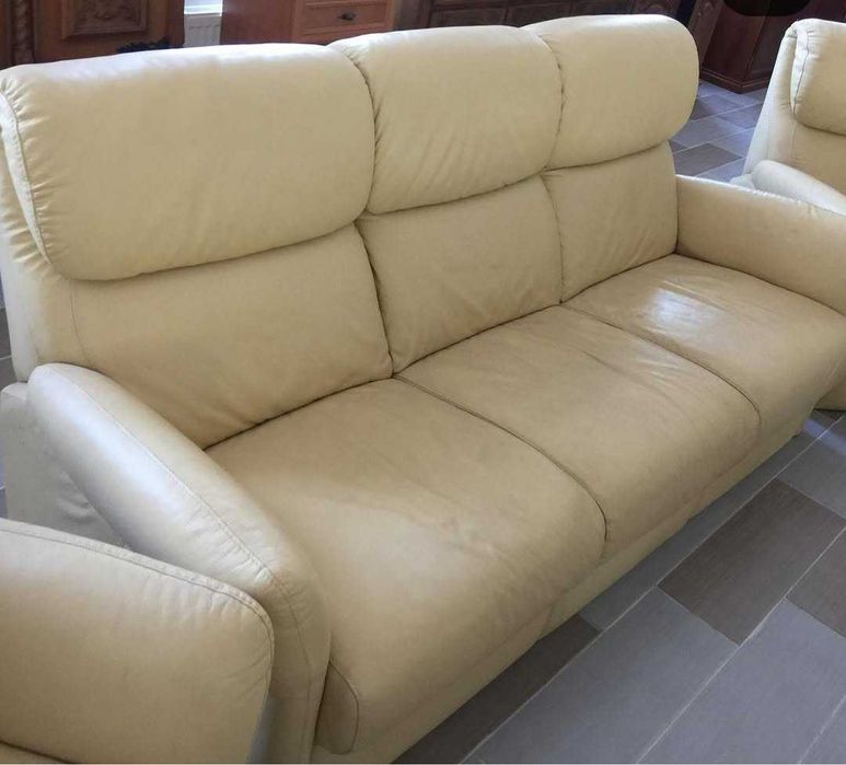 Кожаный диван и кресла комплект Италия Caliaitalia