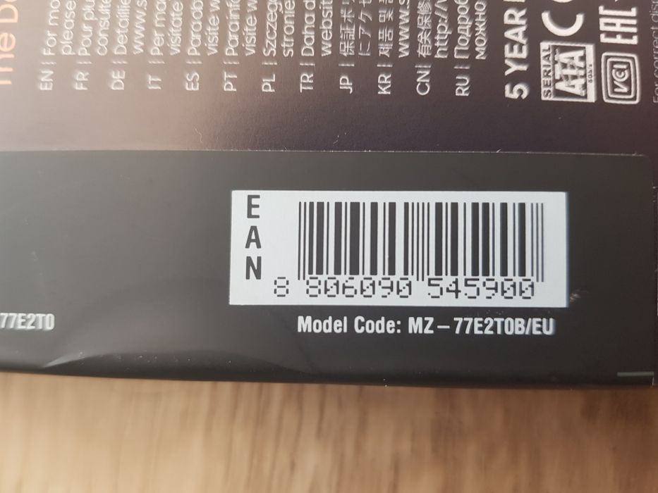 Nowy dysk SSD Samsung 870EVO Sata 2TB.
Sprzedam dysk SSD Samsung 870 E