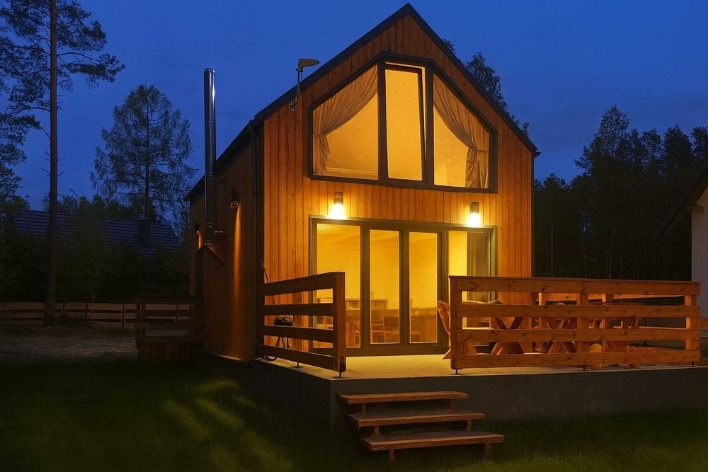 Domek nad jeziorem w Borach Tucholskich