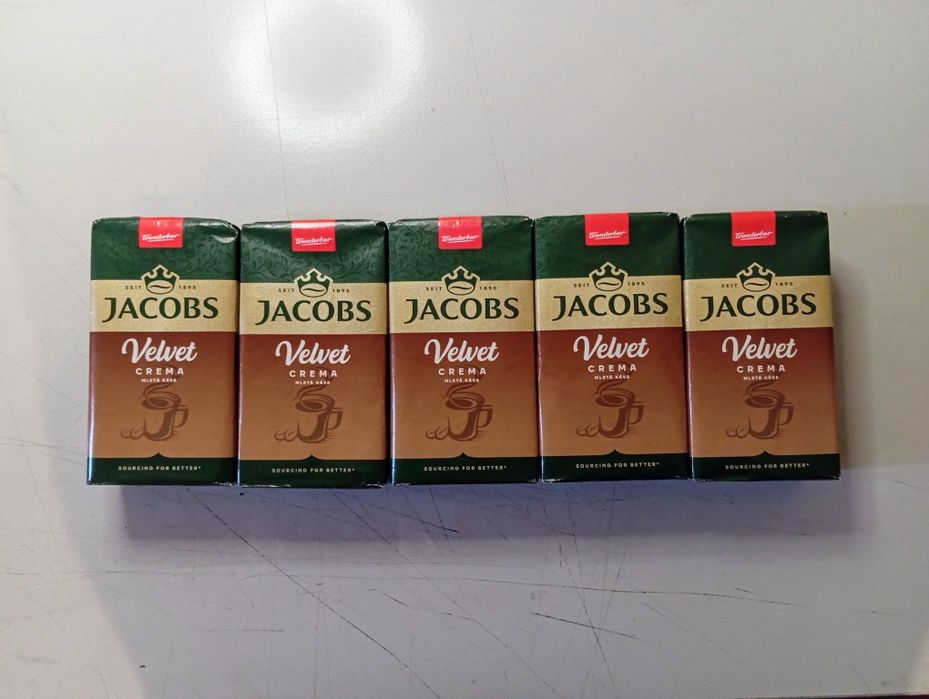 Kawa mielona Jacobs Velvet Crema 250g 5 opakowań