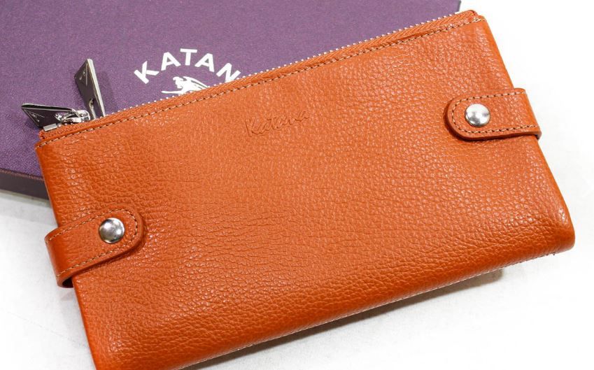 Женский кошелек из натуральной кожи katana (на кнопках)