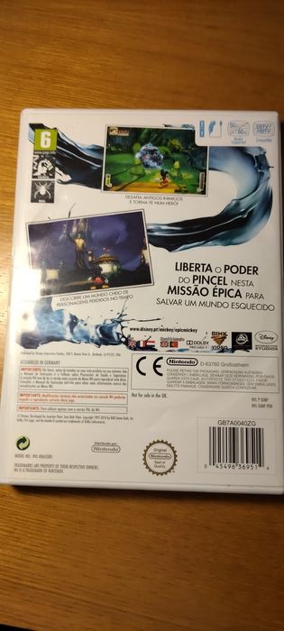 2 jogos da Wii do mickey e das corridas