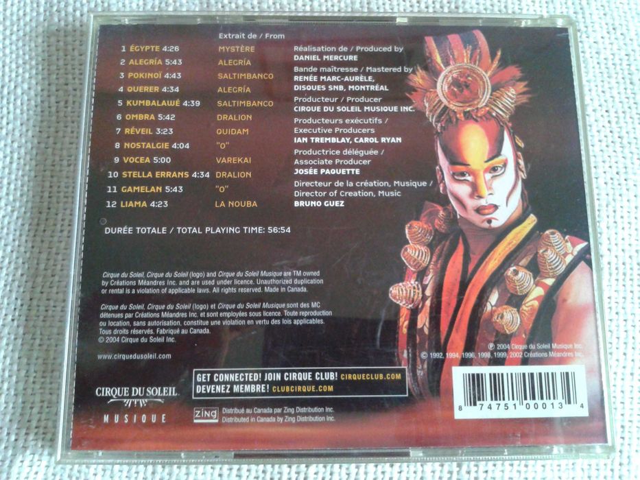 Le Best of Cirque du Soleil  CD