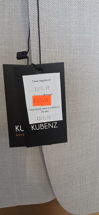Nowy  , beżowy garnituru, nie używany KUBENZ