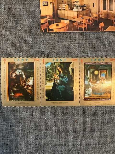 Brochura de Hotel / Cartão de quarto hotel / selos não utilizados