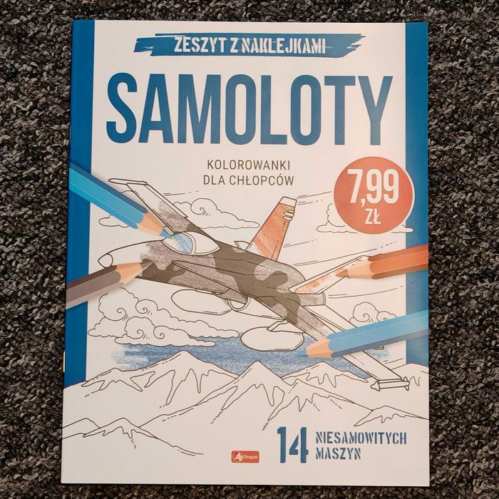 Kolorowanki dla chłopców. Samoloty