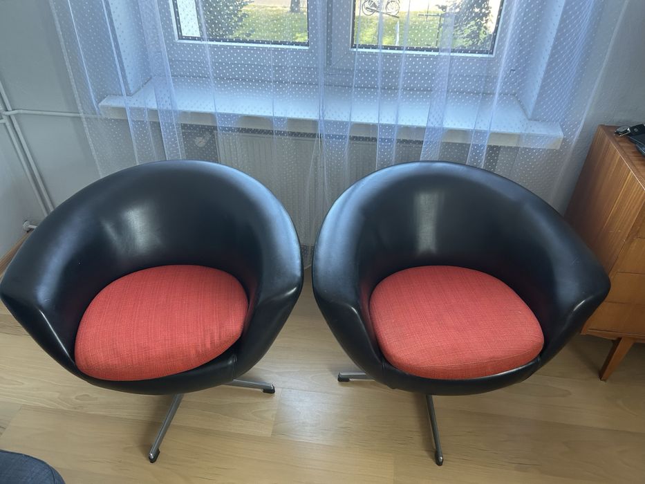 Fotel klubowy PRL obrotowy lata 60