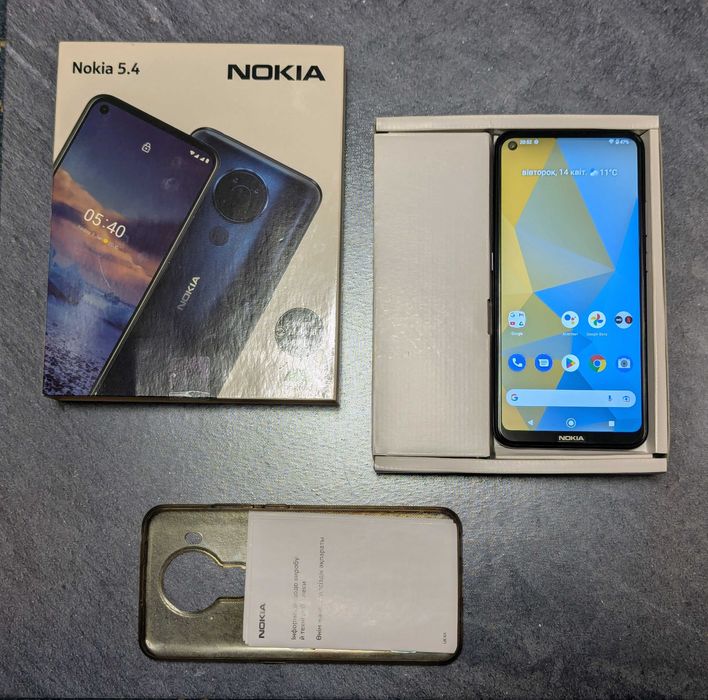Смартфон Nokia 5.4 4/64GB Blue Android 12, NFC, коробка б/у