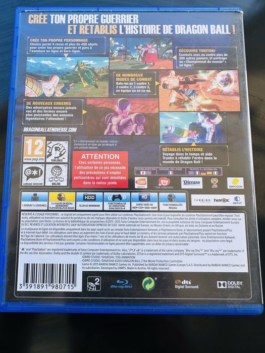 Dragon Ball Xenoverse PS4
