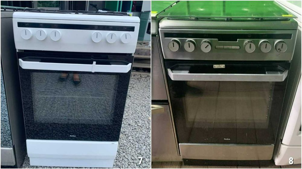 ПЛИТА Газова MASTERCOOK RY86K 60 50см Нержавійка Конвекція ГРИЛЬ Б\у