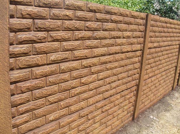 цветной бетонный забор винница