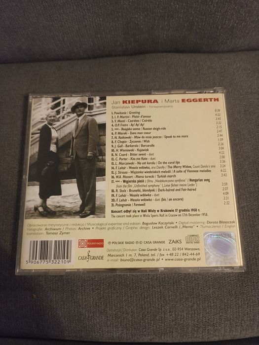 Jan Kiepura Ostatnie akordy płyta CD