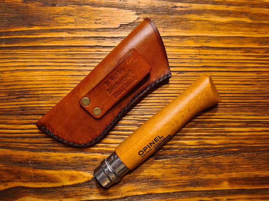 Opinel nr 8 etui, pokrowiec kabura skóra nat. EDC