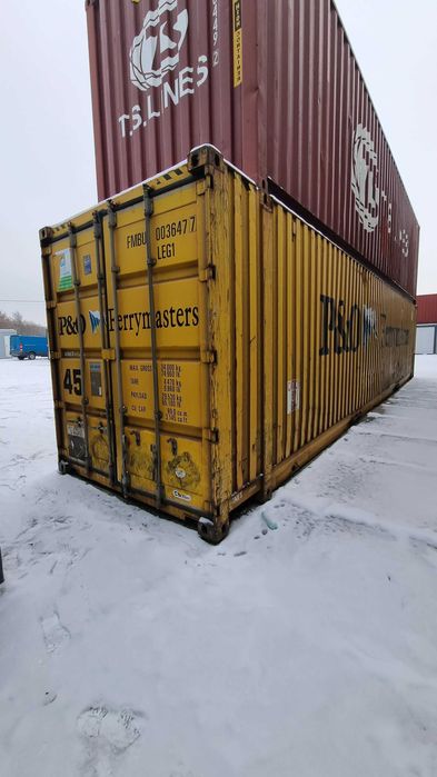 Kontener morski 45'HCPW Używany poszerzany, długi 13,5m