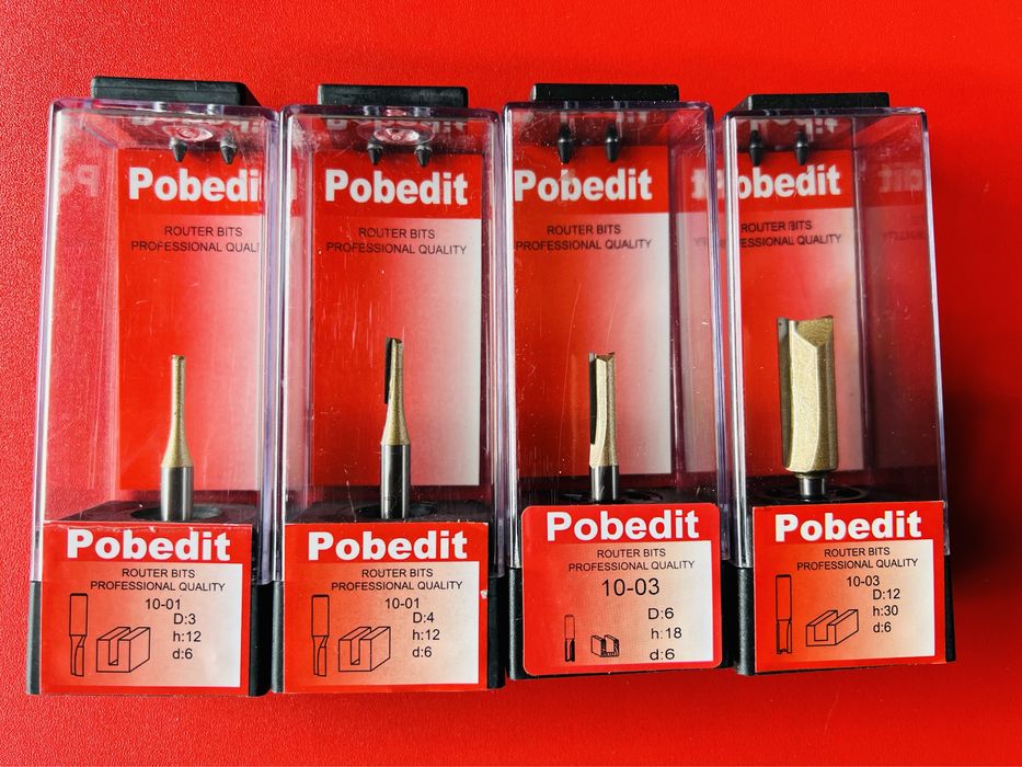 Кінцеві пазові фрези діаметр 3 - 12 мм ( 6 та 8 мм цанга).