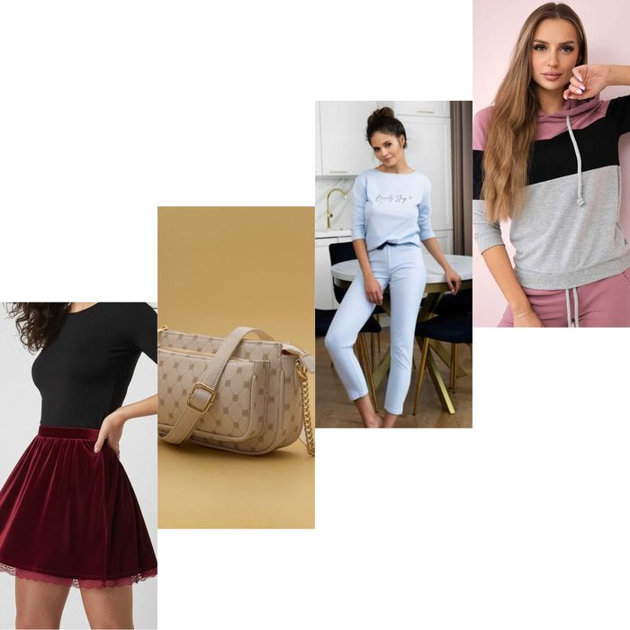 Mini paczka ubrań s/m plus torebka