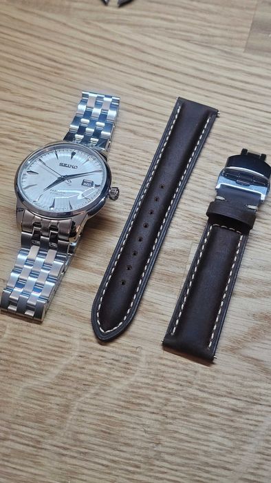 Relógio Seiko Presage Cocktail Branco Prata + Pulseira