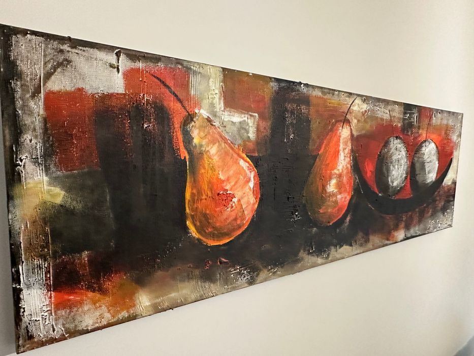 Quadro decorativo pintado a mão
