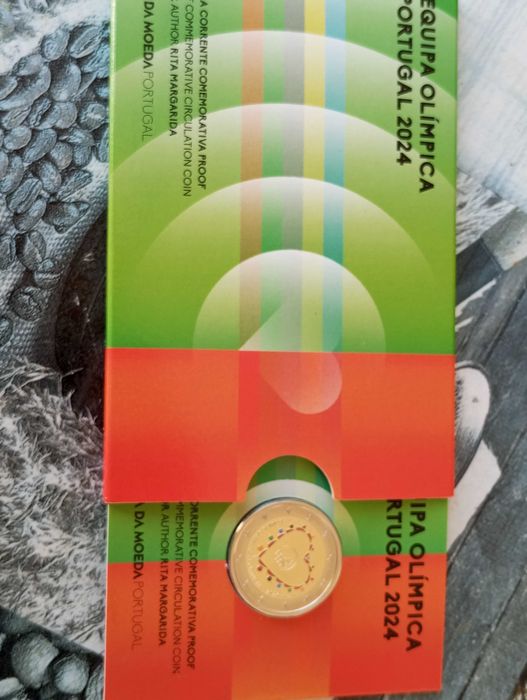 2€ Proof Equipa Olímpica de Portugal ( colorida ) 2024