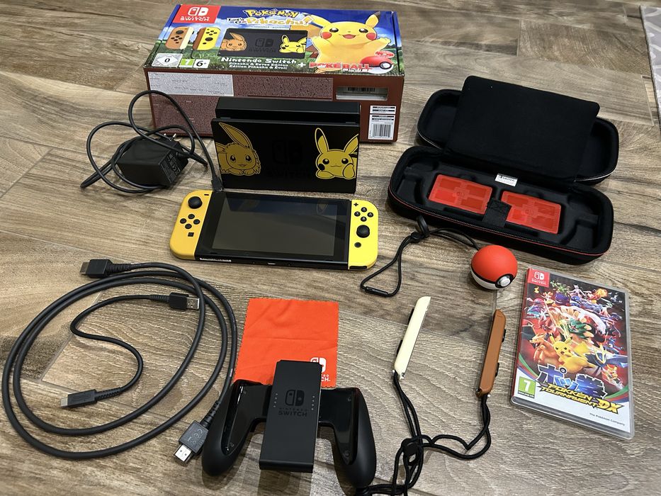 Nintendo switch V1 edycja limitowana Pokemon lets go pikachu