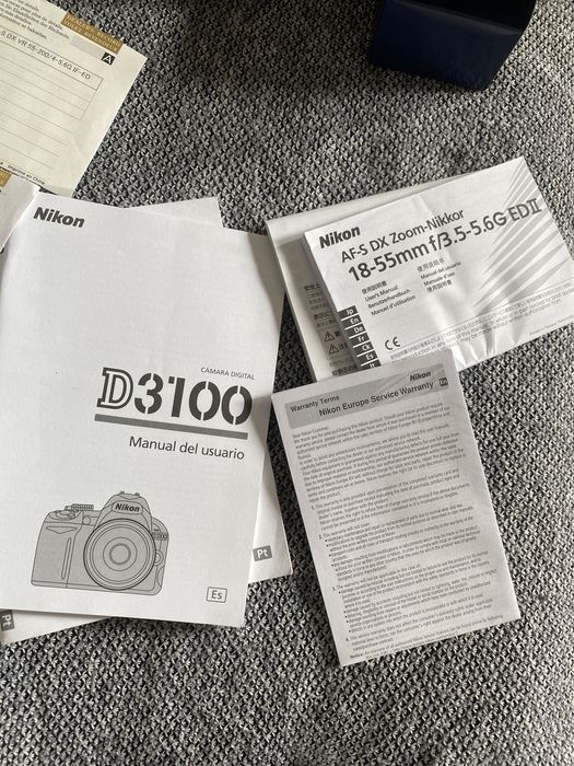 Camara Nikon D3100 + 2 lentes + mala