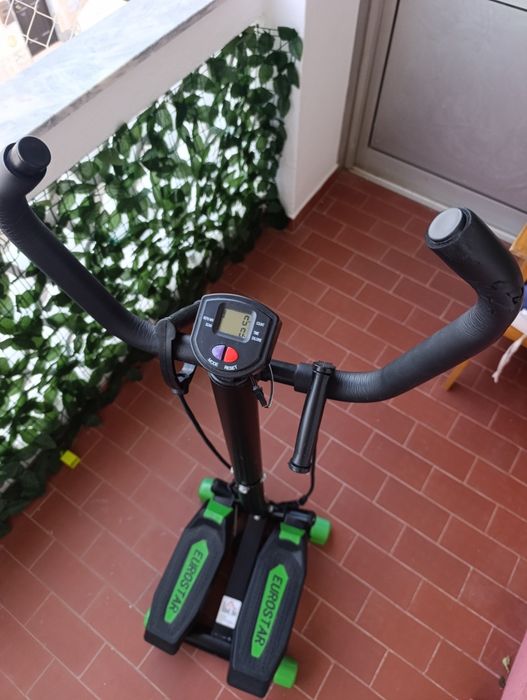 Mini Stepper com Guiador Eurostar / HOMCOM – Cardio em Casa (Como Novo)