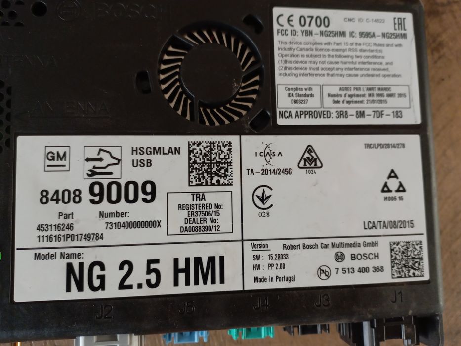 Moduł hmi Navi opel insignia a lift 6009