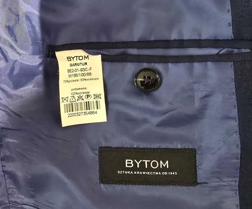 Garnitur Bytom model BE2-01-93C-F rozmiar 50 lub W188/100/88 Slim Fit