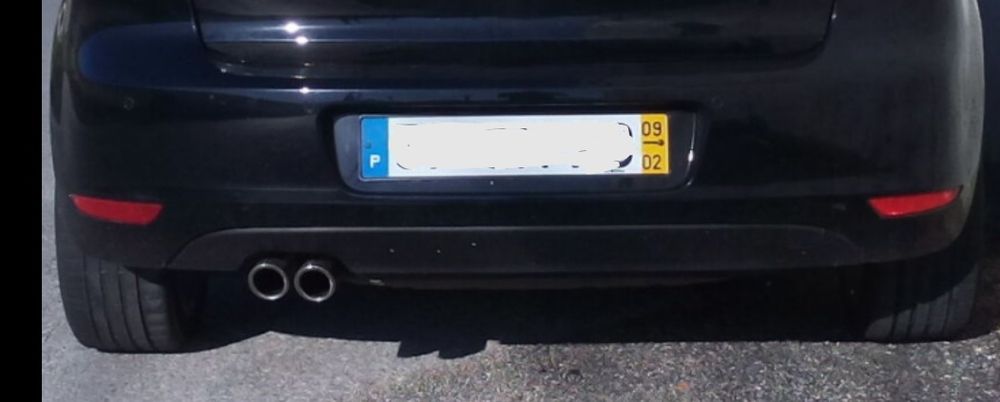 Difusor traseiro Golf 6 ponteira dupla