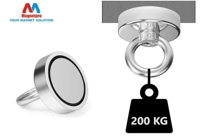 Magnes neodymowy udźwig do 200kg Magnetpro