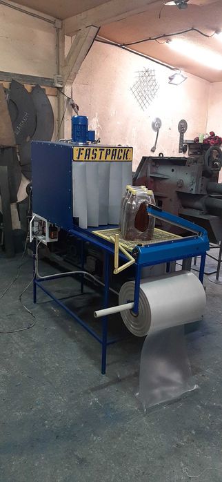 Термотоннель упаковка бутылок, муки, коробок