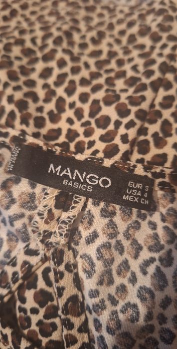 Sukienka, mini, panterka, Mango, r. S