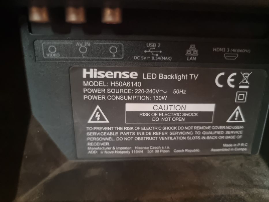 Hisense 50 polegadas (avariada)