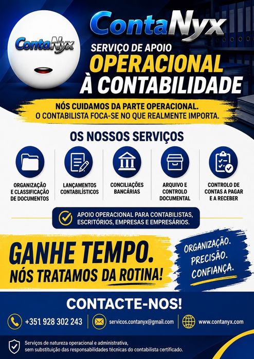 Serviços de Apoio Operacional e Administrativo à Contabilidade e Empresas |  Remoto