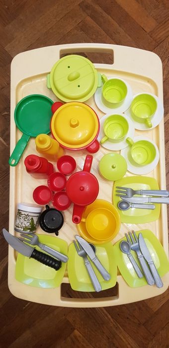 Посудка лялькова дитяча пластик посуда