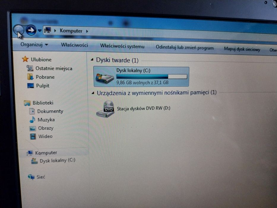 Laptop hp z ładowarką