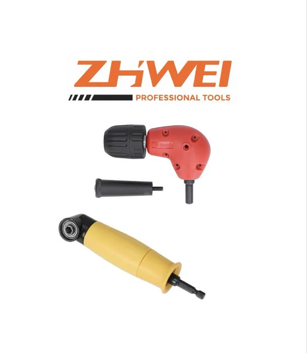 Кутовий адаптер-редуктор для дриля та шуруповерта ZHIWEI