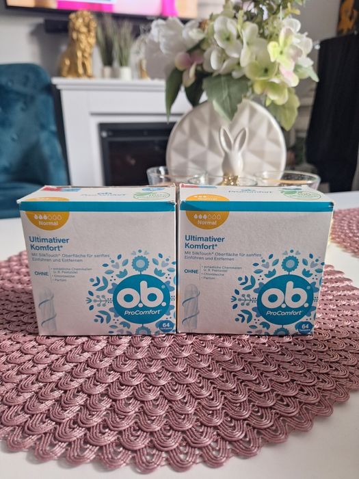 Dwa opakowania tamponów OB NORMAL