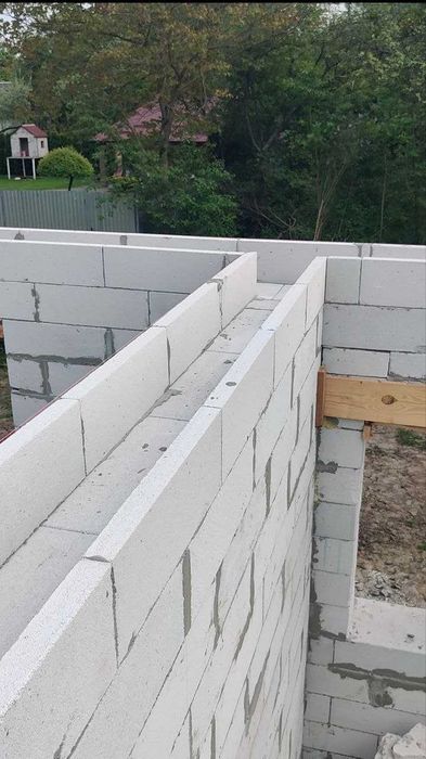 Мурування кладка газоблоку піноблоку керамоблоку, послуги муляра, будівництво будинку, кладочні роботи, зведення коробки, стіни перестінки перегородки