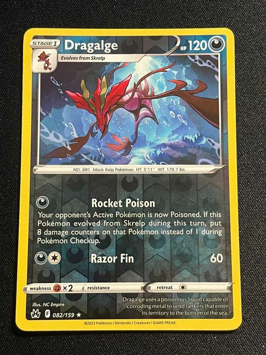 Carta Pokémon Dragalge 82/159 Crown Zenith