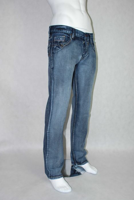 Jeansy krój prosty szeroki B You Can 481-2 pas 92, 86, 84, 80