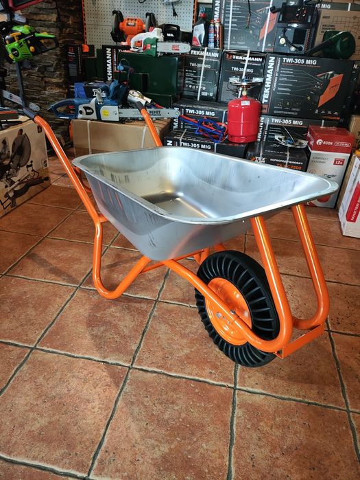 Тачка одноколесная 100/180 (К)каучук/Самов/строит/100литр/180кг/Днепр