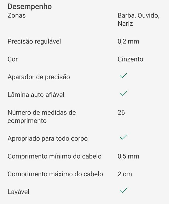 Aparador barba/cabelo Philips 7000